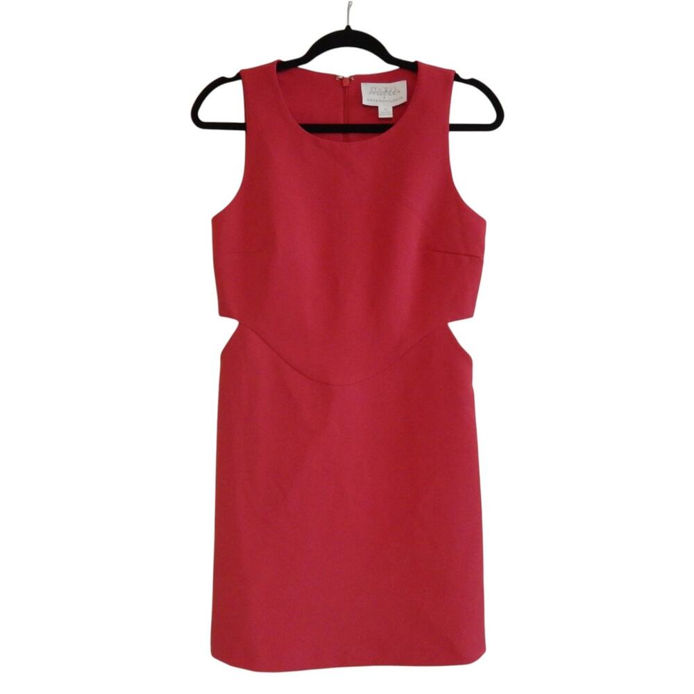 Mare Mare x Anthropologie Mini Dress Cut Out Shift Sleeveless Red Size XS - Picture 2 of 7